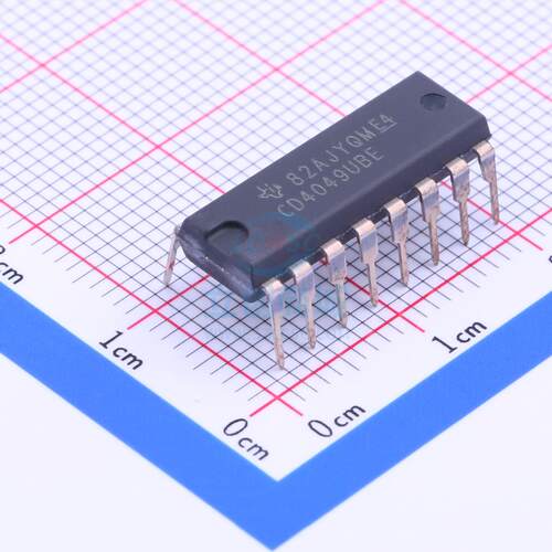 驱动器 CD4049UBEE4 PDIP-16 TI 全新原装进口