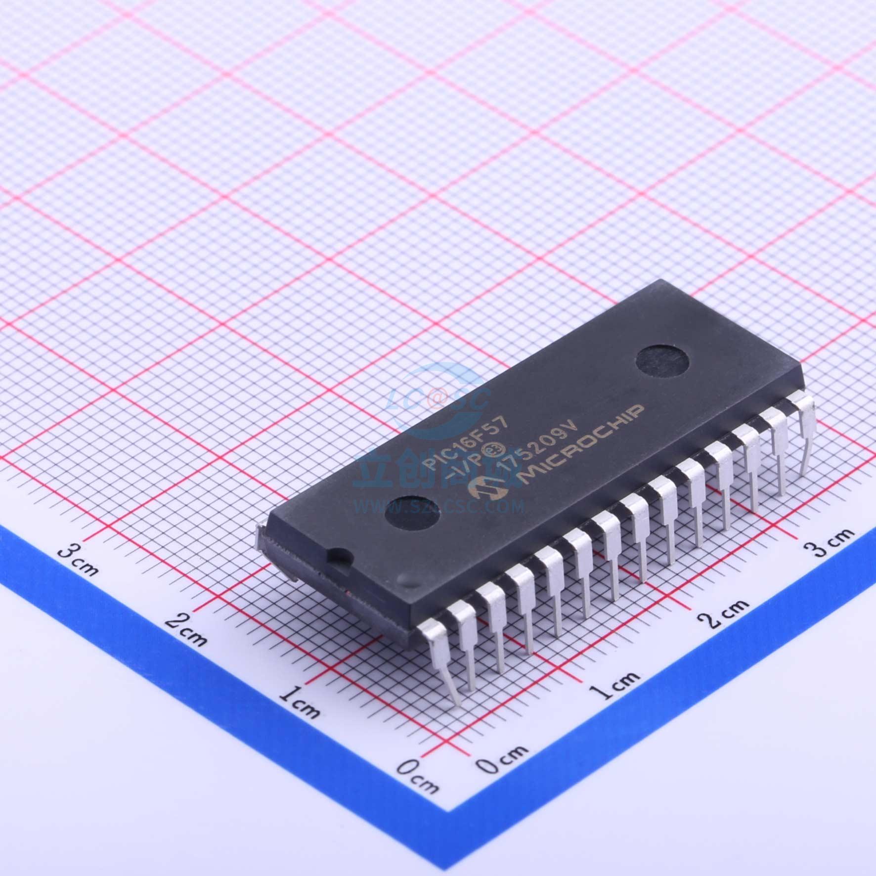 单片机(MCU/MPU/SOC) PIC16F57-I/P DIP-28_600mil MIC 全新原装