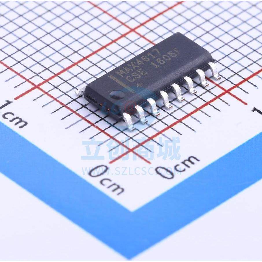 模拟开关/多路复用器 MAX4617CSE+ SOIC-16_150mil 全新原装进口
