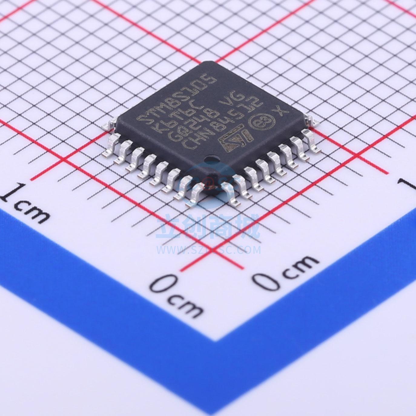 单片机(MCU/MPU/SOC) STM8S105K6T6C LQFP-32_7x7x08P ST 全新原