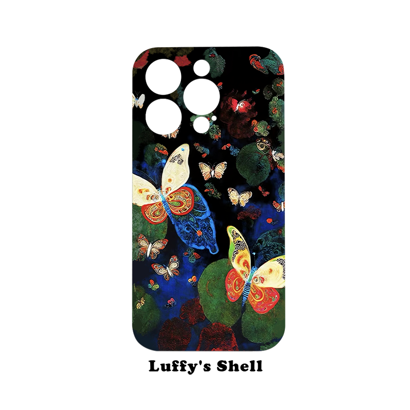 黑色蝴蝶苹果17promax手机壳新款mate70华为pura80适用荣耀400菲林iPhone15小米14vivox300opporeno13红米60