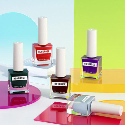 水性指甲油免烤快干持久可撕拉无异味美甲店护甲透明裸色指甲油