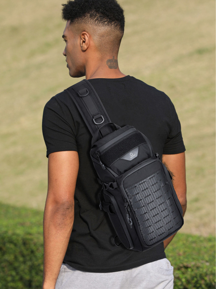 신상 택티컬 체스트백 아웃도어 발수 크로스백 남성용 물병 숄더백 패셔너블한 캐주얼백