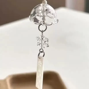 雪花风铃挂件吊牌钥匙扣手机壳挂饰挂绳包包相机挂饰百搭简约