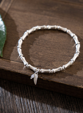 新款铃铛竹节手链女款ins轻奢小众isn精致节节高升上岸手串送礼物