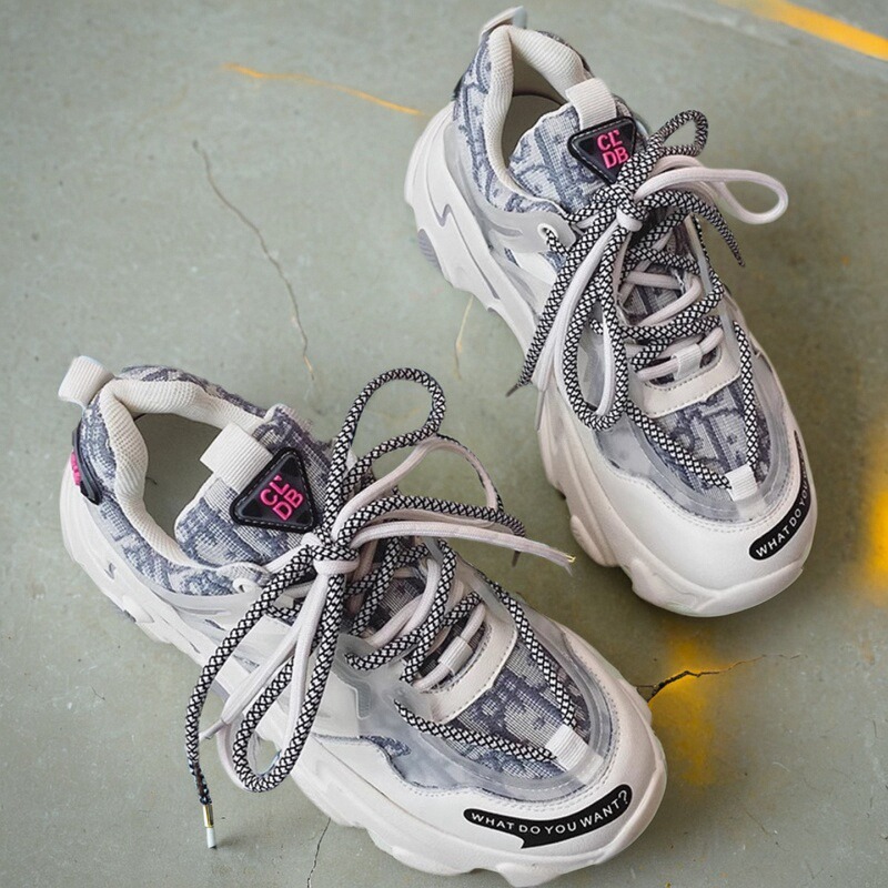 真皮老爹鞋冬季厚底增高休闲运动