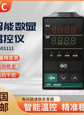 常州智泽G6000智能温控仪表GB-601111 K型继电器温度调节仪温控器