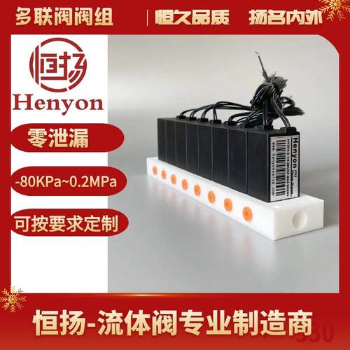 直列8联阀组HYZF4-2-1/4-28UNF-8GZ多歧路排阀 分析仪器电磁阀