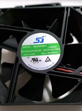 SJ风机 SB240825BU CNR008 24V 0.3A 8025 8CM变频器散热风扇