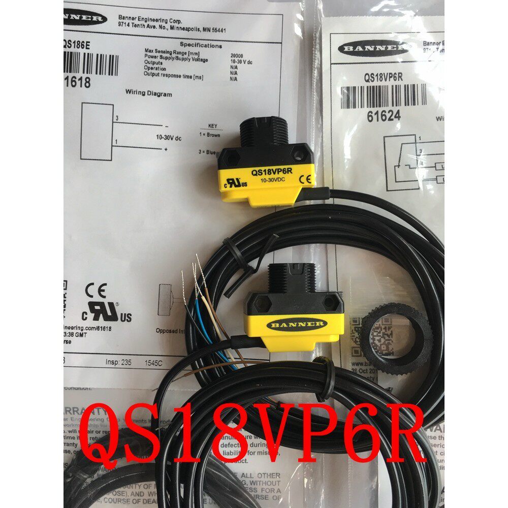 全新原装美国邦纳BANNER对射光电开关QS186E QS18VN6R QS18VP6R