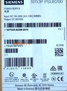 6EP3337-8SB00-0AY0全新调节型电源6EP3334-8SB00-0AY0