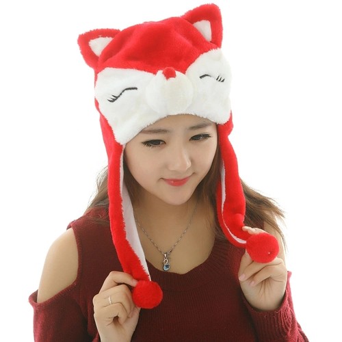 卡通帽子狐狸表演头饰道具头套