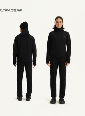 抓绒连帽户外运动跑步套装长裤防风保暖夹克外套 | 优极UltraGear