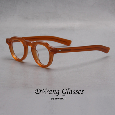 DWANG男女复古板材铆钉眼镜