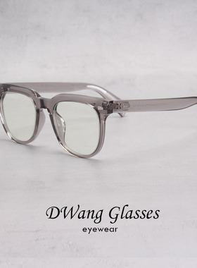 TR90大框黑色镜框男潮欧美工装方框慵懒风女镜架防蓝光眼镜配近视