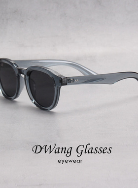 DWANG/TR90粗框偏光太阳镜复古个性男潮女大框透色墨镜防紫外线