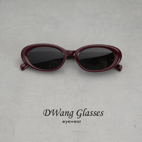 波尔多红复古偏光太阳镜