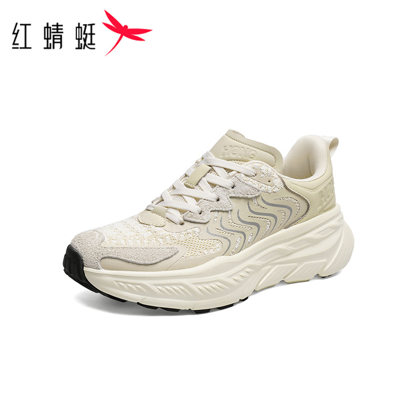 REDDRAGONFLY/红蜻蜓女士时尚休闲减震耐磨厚底运动跑鞋WYB34009