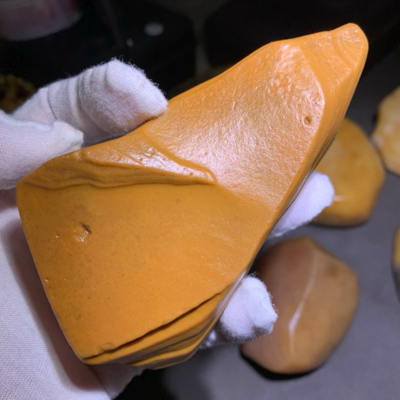 天然螺旋纹沙漠漆地表籽料原石小摆件把玩雕刻件风景石盆景标本