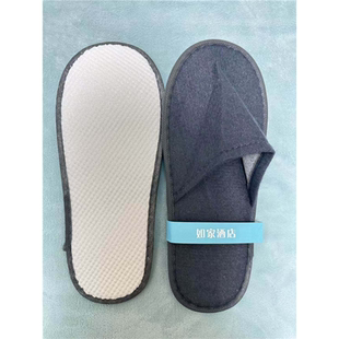 如家酒店同款一次性防滑厚底拖鞋居家待客民宿客房商务便携式专用