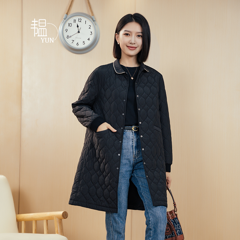 韫中长款通勤修身显瘦外套