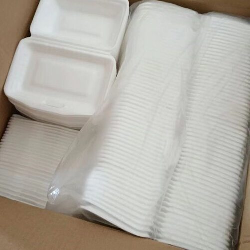 环保米饭盒一次性餐盒肠粉外卖打包盒烧烤生蚝炒粉盒食品级可降解