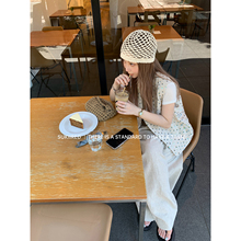 SukiiRED无扣烟花/蓝雨滴马甲/100亚麻裤女夏季新款马夹外套.特