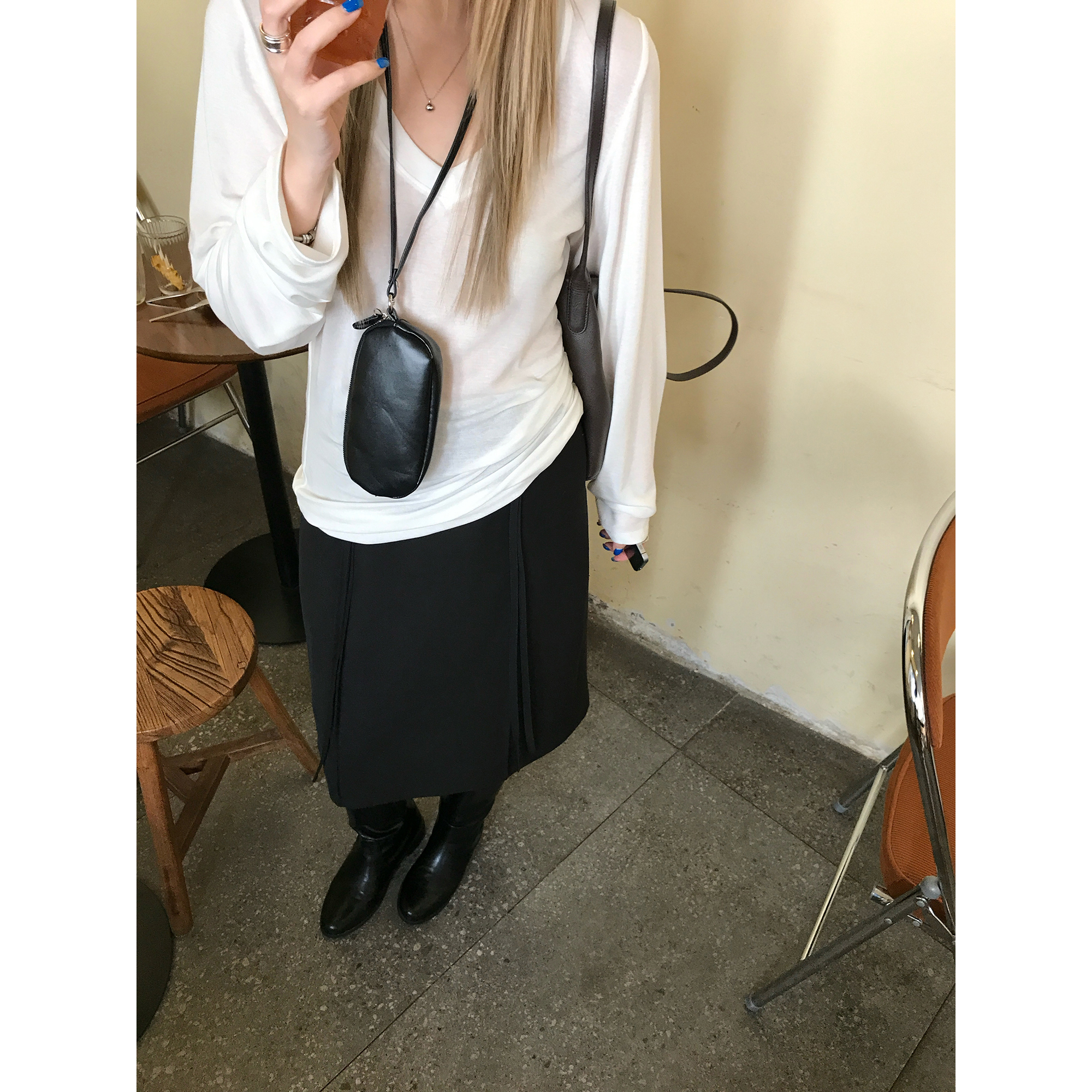 天丝羊毛秋季百搭显瘦长袖T恤