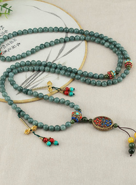 新中式国风多用途长款流苏项链