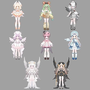 5月发货 天系「光与影」8分BJD可动人偶盲盒 ALLIN+陨之翼6+1套装