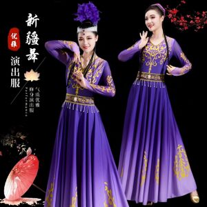 新疆维族舞演出服艺考考级大摆裙