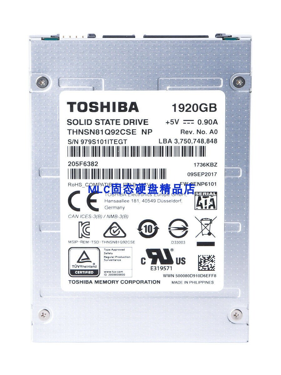 Твердотельный накопитель Toshiba/Toshiba HK4R HK4E 1,6T 1,92T 2T MLC SSD Super Q300 PRO Изображение 1
