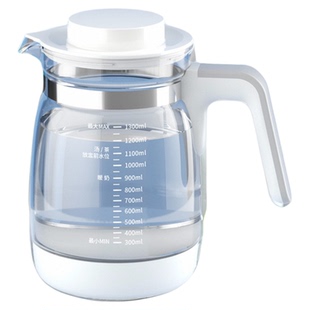 适用小壮熊波咯咯恒温调奶器水壶玻璃配件孕贝索仁奥克斯玻璃水壶