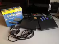 Nintendo super SFC máy màu đỏ và trắng FC sử dụng hai phím điều khiển arcade không dây Kapukong Bộ điều khiển arcade CPS gốc - Cần điều khiển tay cầm chơi game logitech