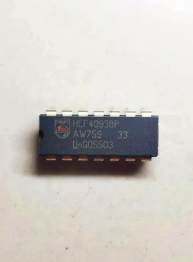 HEF4093 HEF4093BP DIP-14脚直插 四2输入与非施密特触发器芯片