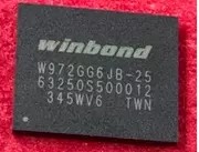 集成IC电路芯片 W972GG6JB-25 (128Mx16) DDR2 256MB颗粒 BGA84