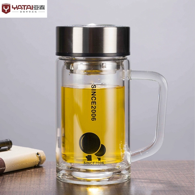 亚泰水晶贵族高硼硅双层玻璃杯