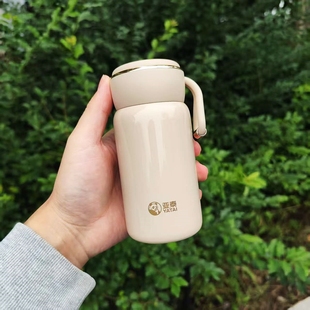 日系保温杯女士便携少女心迷你小学生简约北欧风316不锈钢喝水杯