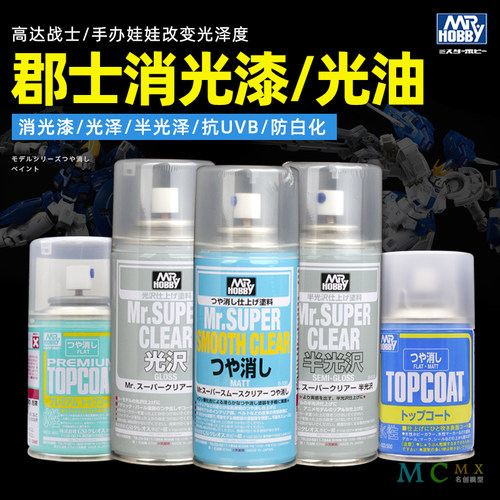 郡士模型新水性消光保护漆喷罐