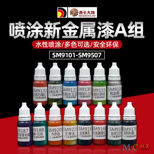 酋长大陆手办模型喷涂上色金属色