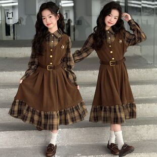女童连衣裙春装2026新款大儿童公主裙洋气春秋小孩巨好看绝美裙子