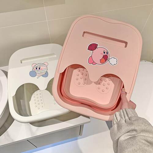 可折叠可爱足浴盆深桶塑料