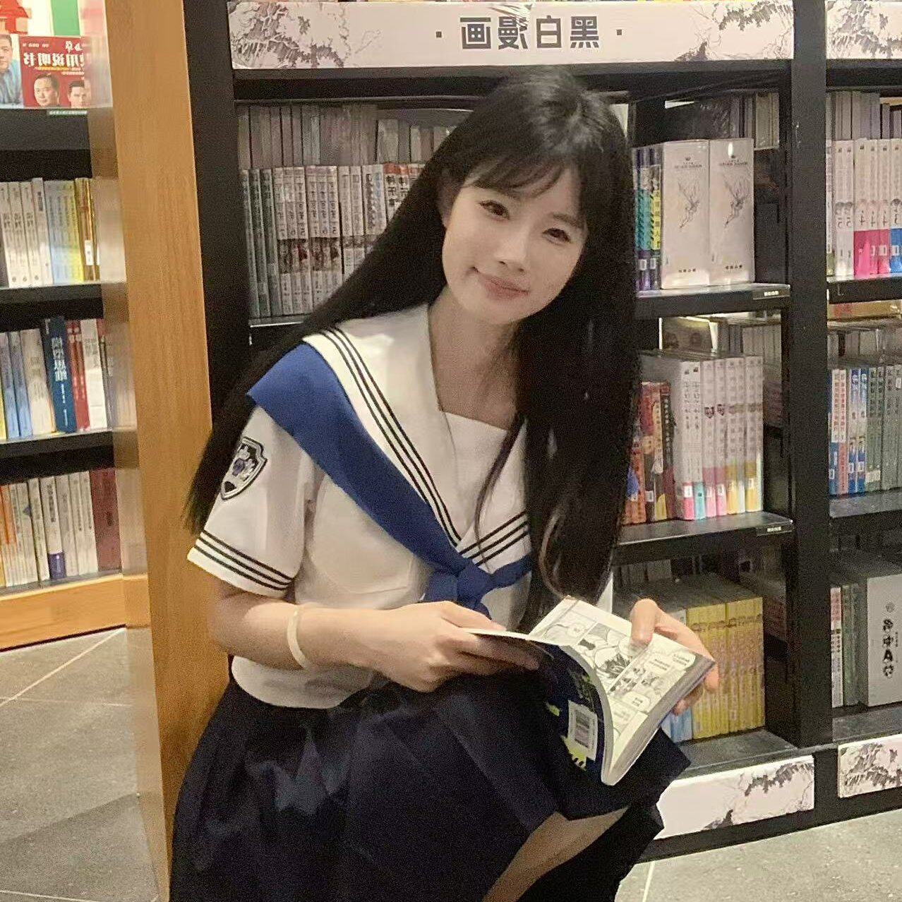 实拍 须弥芥子少年感水手服jk制服大领巾学院风班服基础套装
