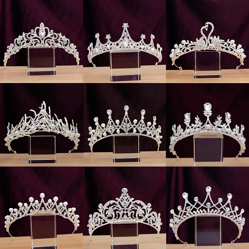 新娘皇冠头饰2024日韩新款超闪亮水钻仙美女王冠结婚纱礼服发饰品