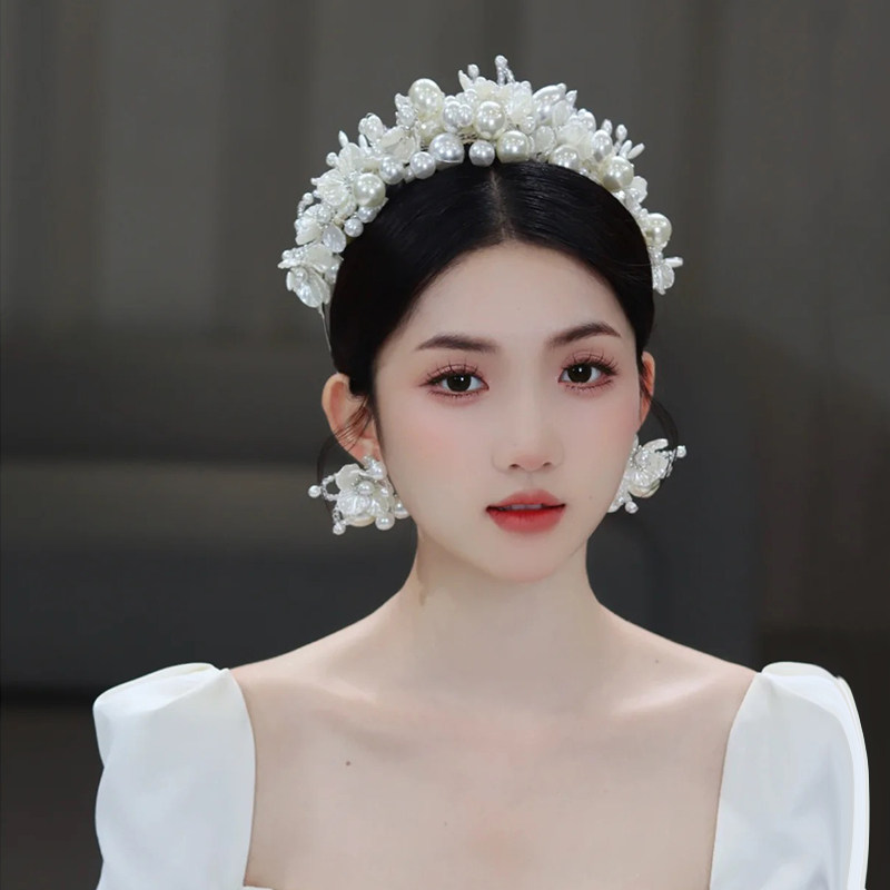 发箍皇冠水晶串珠日韩森系超仙美