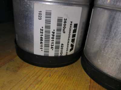 伟肯变频器滤波电容RIFA 3600UF  420VDC PEH200OM436AMU0-M6