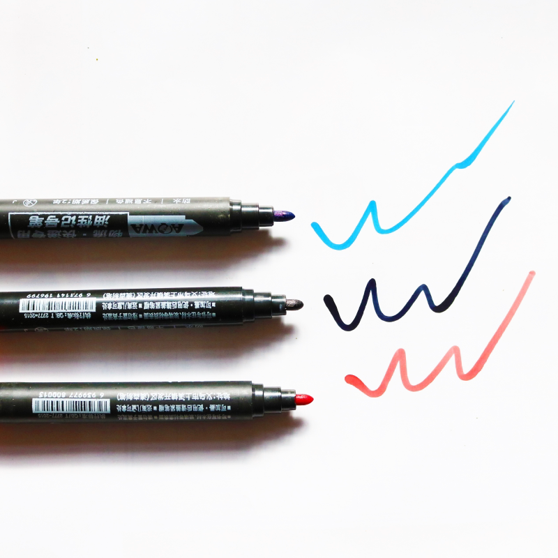마커 펜 방수 지워지지 않는 유성 대형 펜 속건성 두꺼운 펜 익스프레스 물류 마킹 레드 블랙 블루 잉크 펜