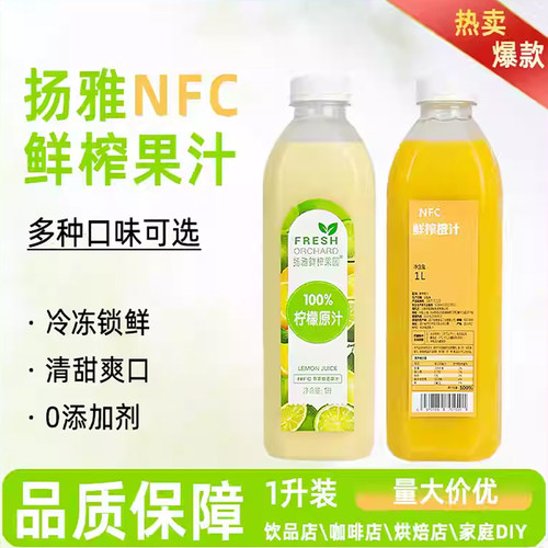 扬雅冷冻柠檬汁1L奶茶店专用原料