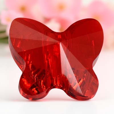 奥地利水晶8mm直孔蝴蝶手工串珠