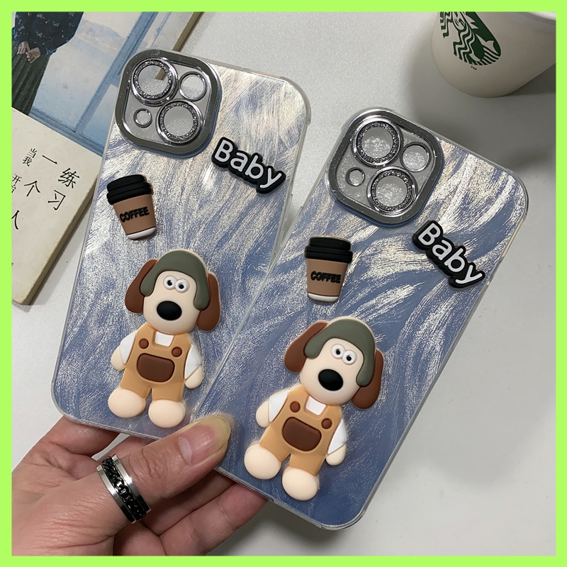 羽纱咖啡小狗适用华为 NOAV13 MATE30 300 X60 畅玩40 荣耀50 Pura 70 PRO 手机壳批发 全包女立体男保护新款